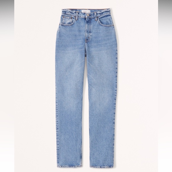 NWT Abercrombie & Fitch 90’s Straight Ultra High Rise - Picture 1 of 3